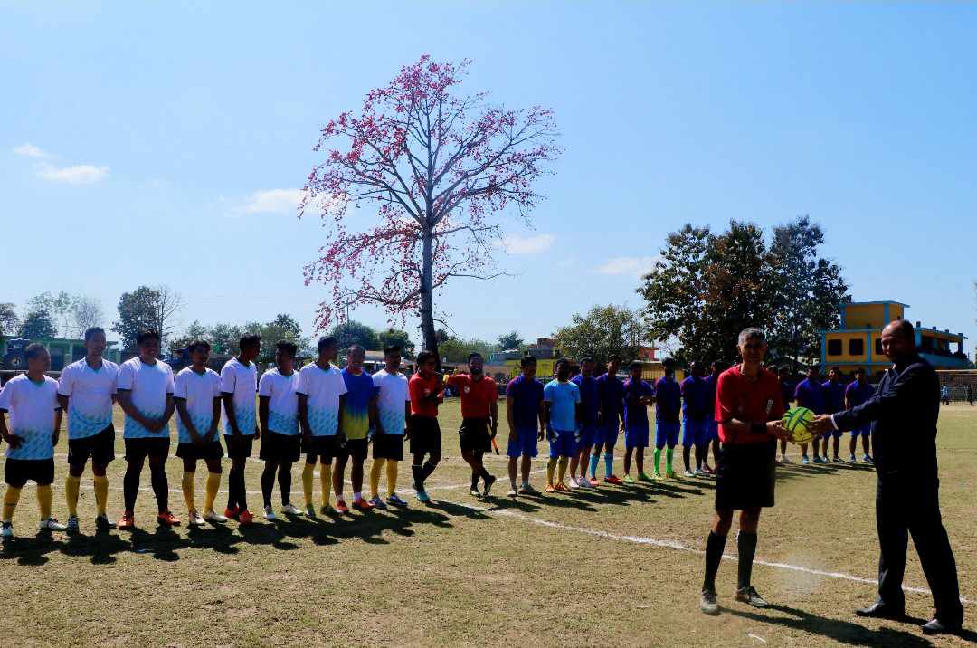 गढवामा आयोजित दोस्रो गाउँपालिका स्तरीय फुटबल प्रतियोगितामा राप्ती र लमही फाइनलमा प्रवेश