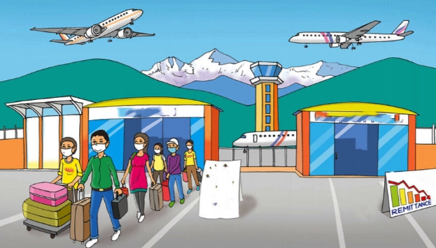 ३ महिनामा ५ सय विदेशी नागरिकले लिए श्रम स्वीकृति