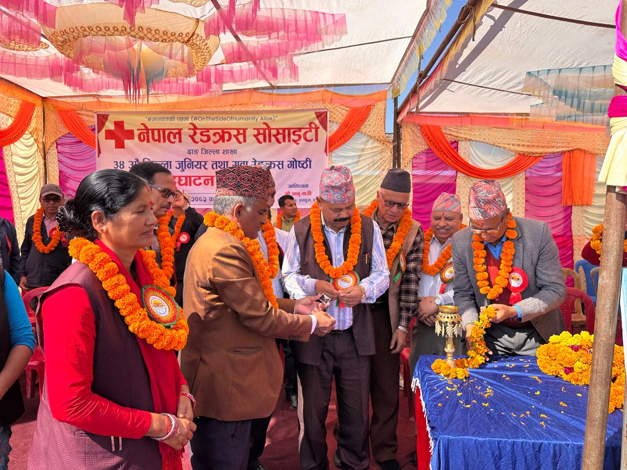 जुनियर रेड्क्रस दाङको ३४ औं गोष्ठी भानु माध्यमिक विद्यालय प्रसडुवामा शुरु