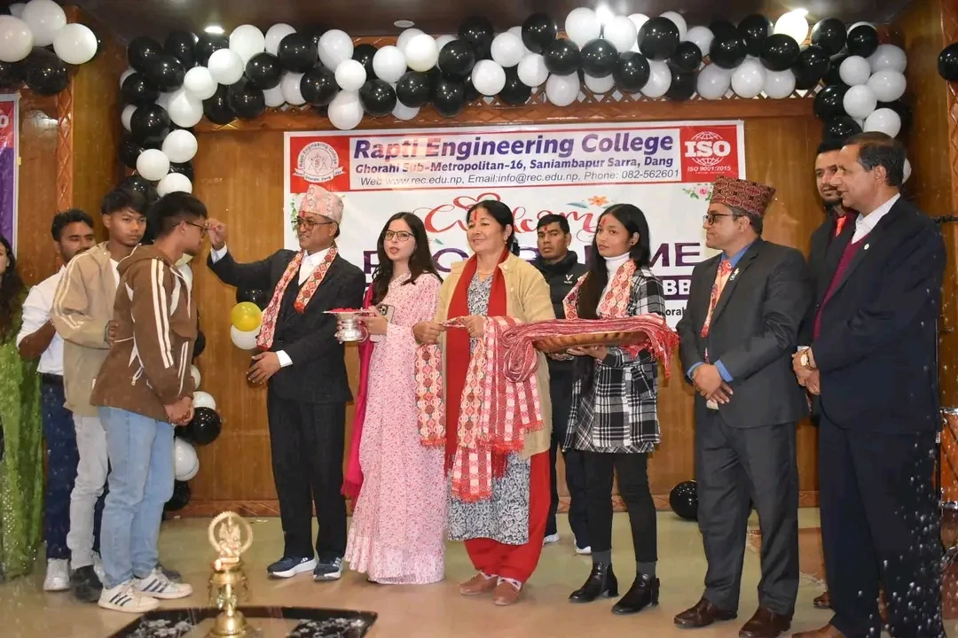 राप्ती इञ्जिनियरिङमा नयाँ विद्यार्थीलाई स्वागत