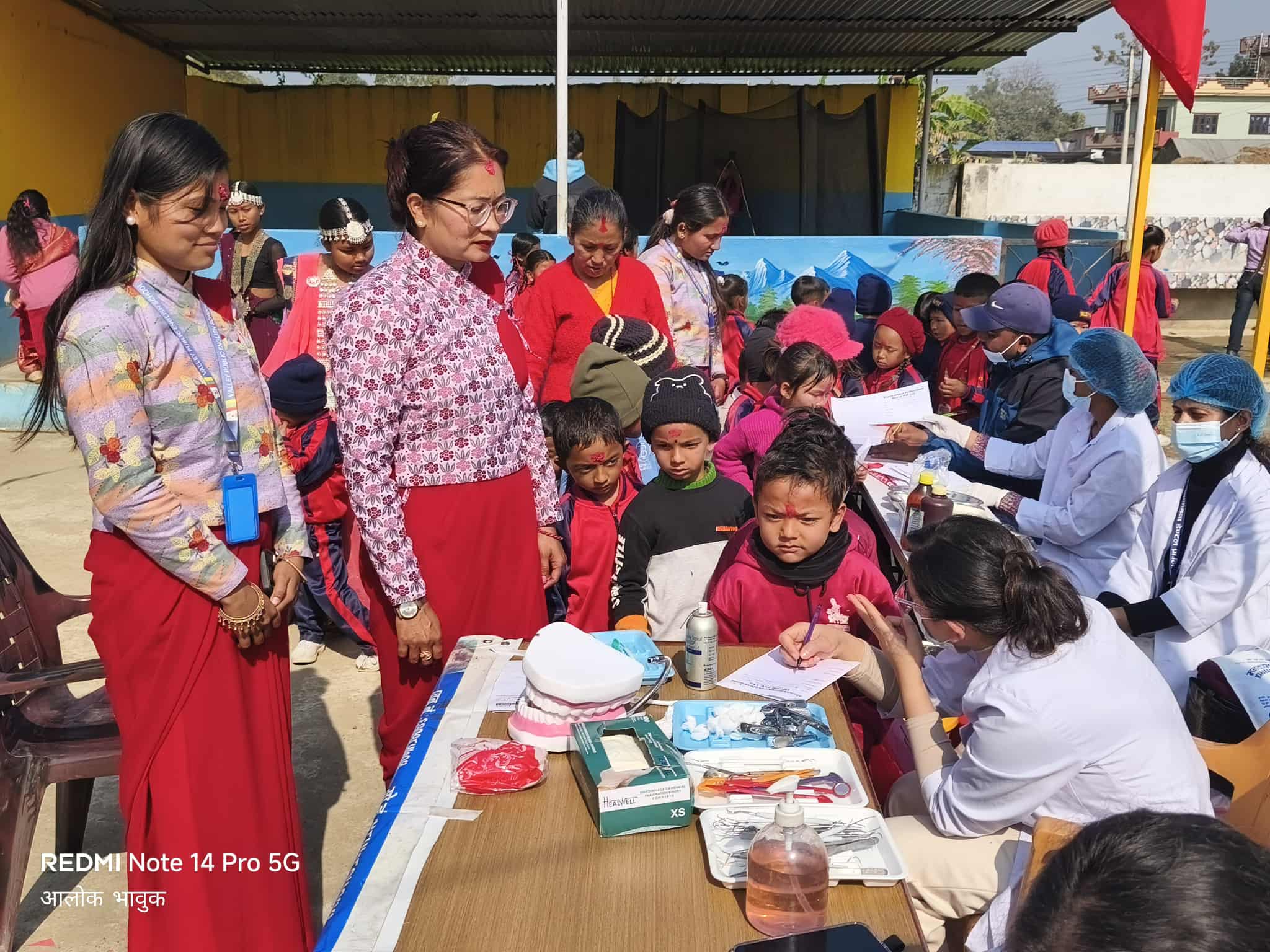 भ्याली पब्लिक अङ्ग्रेजी स्कुल गढवामा अक्षरारम्भ तथा निःशुल्क दन्त परीक्षण कार्यक्रम सम्पन्न