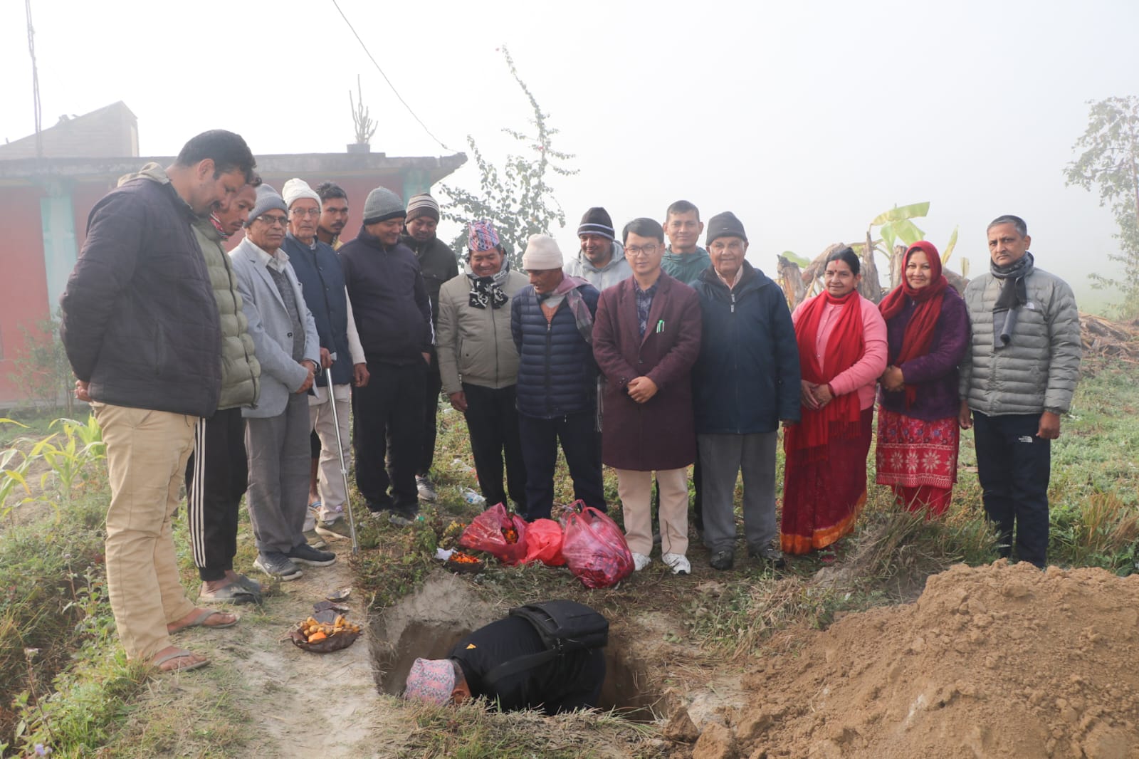 राप्ती–८ बिजौरीमा जेष्ठ नागरिक भवनको शिलान्यास