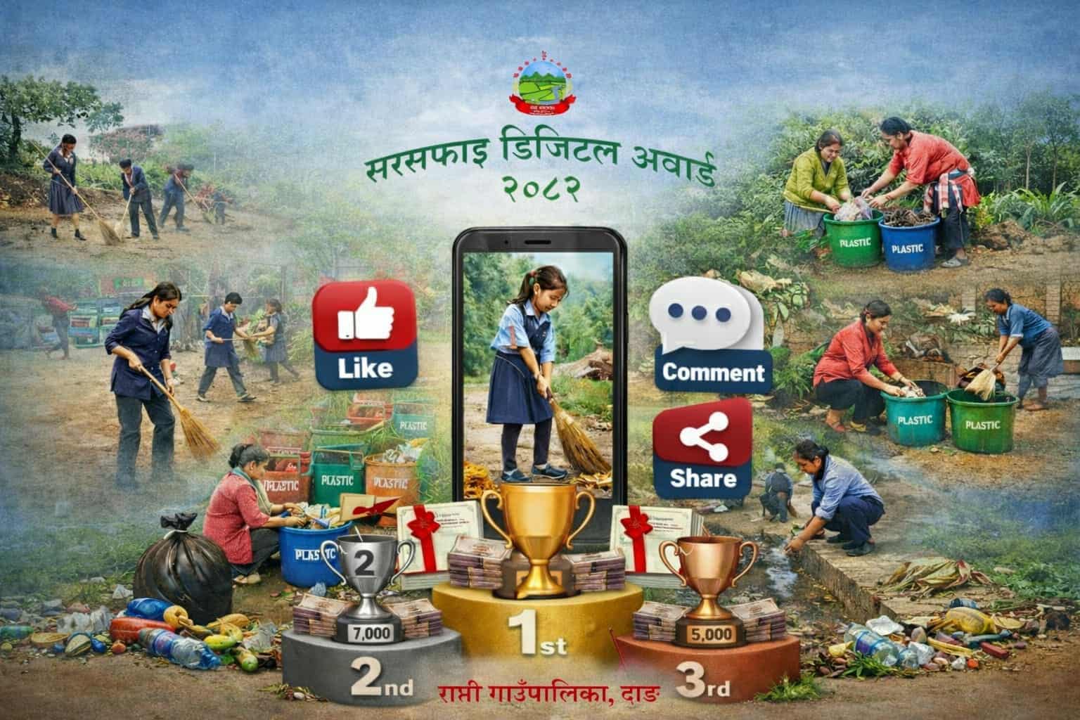 सरसफाइ डिजिटल अवार्ड प्रतियोगिताका भिडियो सार्वजनिक गरिँदै:  सेयर र भ्युजको आधारमा उत्कृष्ट छनोट गरिने