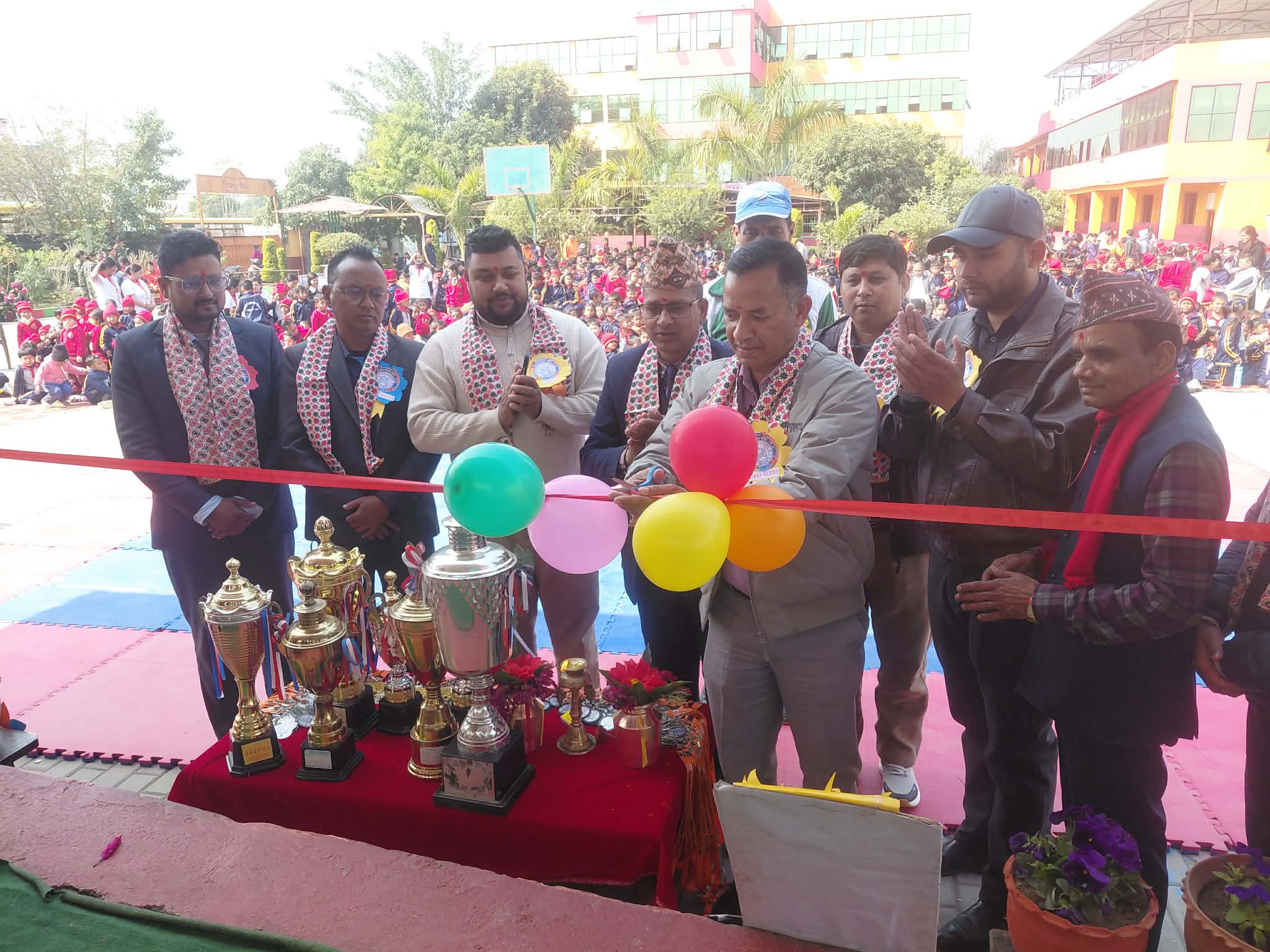 डिभाइन टेम्पल एकेडेमीको स्पोट्र्स मिट सुरु