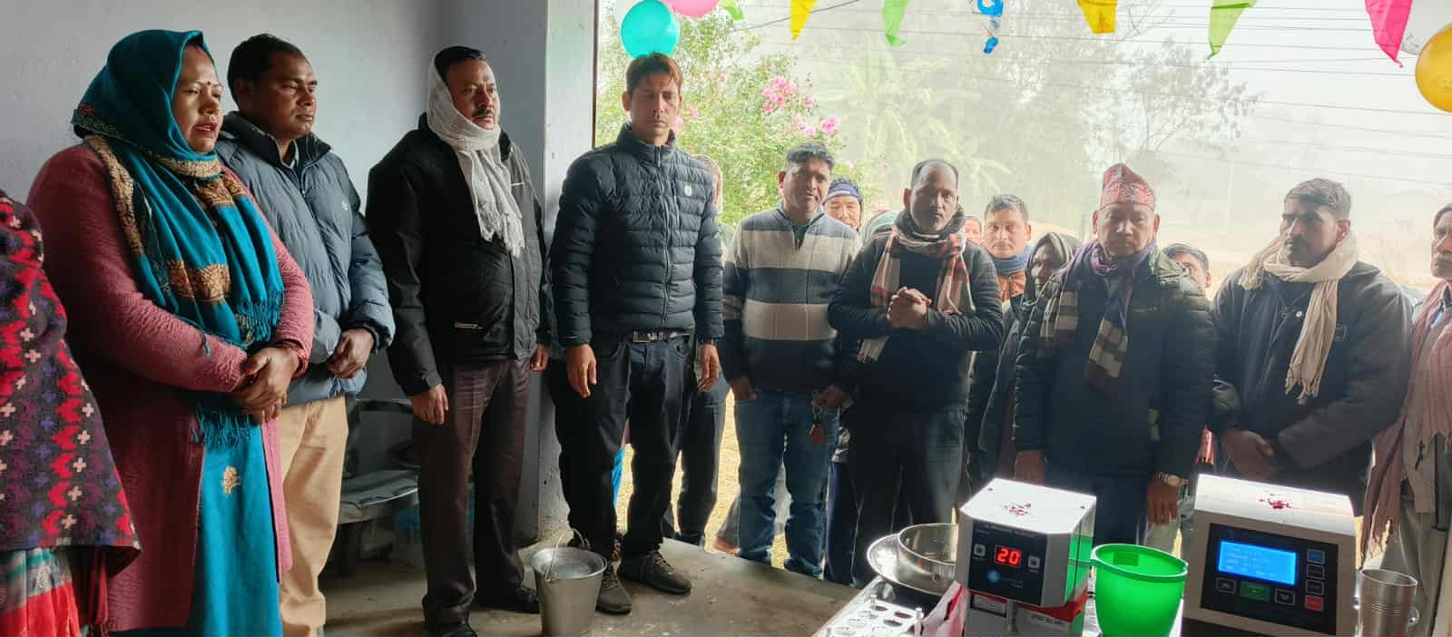 गढवा २ पचहियामा दूध सङ्कलन तथा बिक्री उपकेन्द्रको उद्घाटन