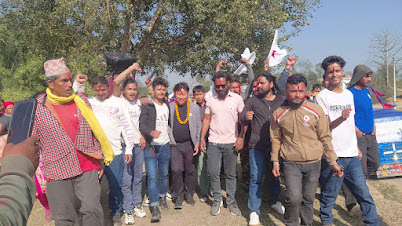 तुलसीपुर १४ मा ५५ युवा नेकपामा प्रवेश, मास्कीद्वारा स्वागत